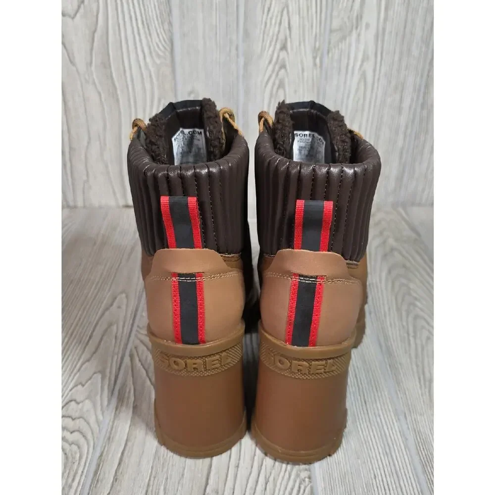Sorel Brex Heel Cozy Lace Up Boots Womens Size 10